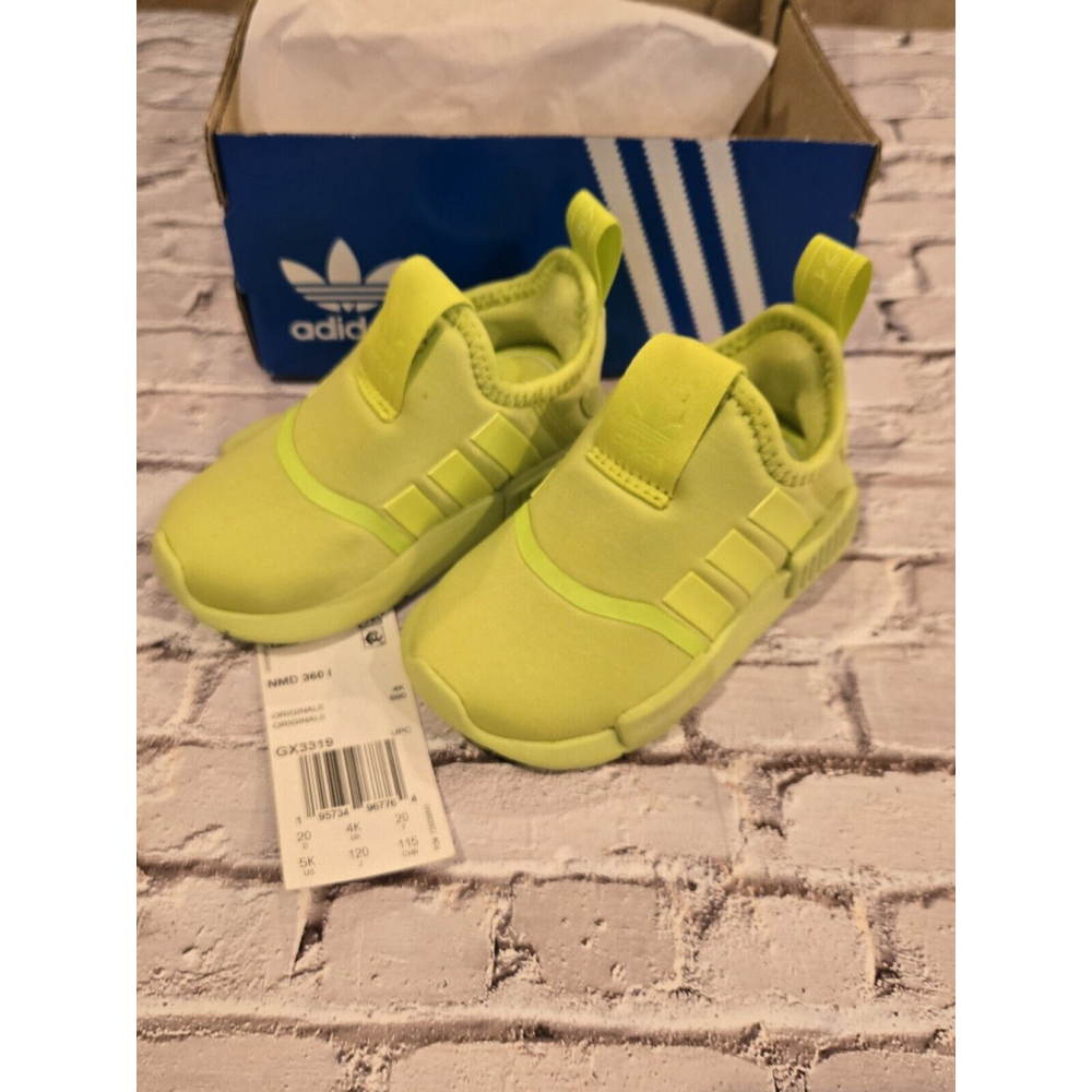 Adidas Size 5k NMD 360 Yellow NWT Includes Box GX3361
